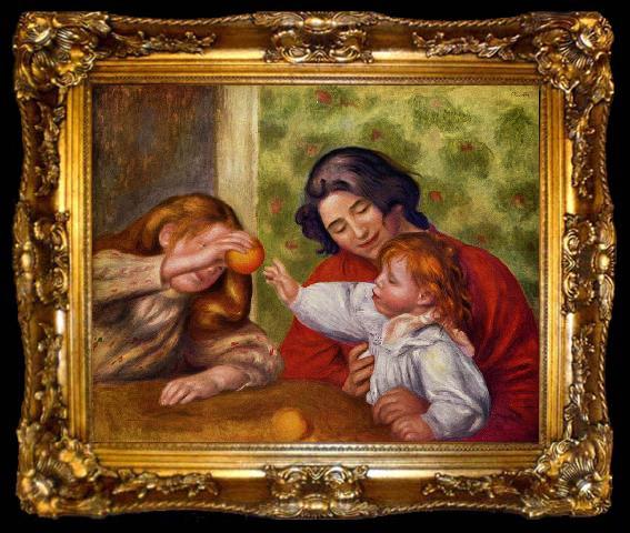 framed  Pierre-Auguste Renoir Gabrielle, Jean und ein Madchen, ta009-2